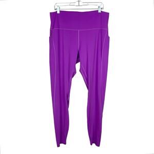 Lululemon Align High Rise Pant Leggings Pockets 31" Moonlit Magenta Women's 18